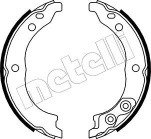 Metelli 53-0089K - Комплект тормозов, ручник, парковка autospares.lv