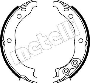 Metelli 53-0089 - Комплект тормозов, ручник, парковка autospares.lv