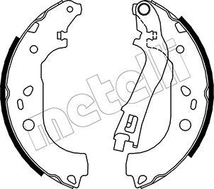 Metelli 53-0088 - Комплект тормозных колодок, барабанные autospares.lv