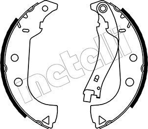 Metelli 53-0087 - Комплект тормозных колодок, барабанные autospares.lv