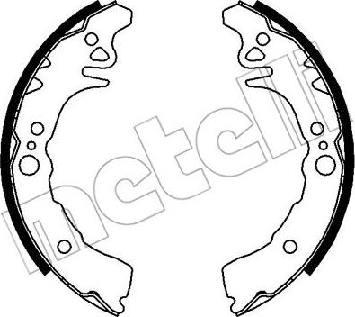 Metelli 53-0039 - Комплект тормозных колодок, барабанные autospares.lv