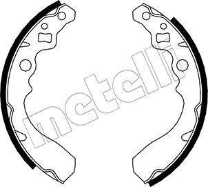 Metelli 53-0034 - Комплект тормозных колодок, барабанные autospares.lv