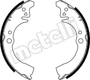 Metelli 53-0035 - Комплект тормозных колодок, барабанные autospares.lv