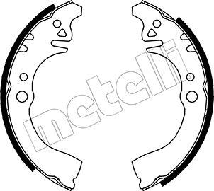 Metelli 53-0036 - Комплект тормозных колодок, барабанные autospares.lv