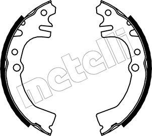 Metelli 53-0038 - Комплект тормозных колодок, барабанные autospares.lv