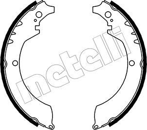 Metelli 53-0033 - Комплект тормозных колодок, барабанные autospares.lv