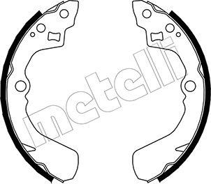 Metelli 53-0037 - Комплект тормозных колодок, барабанные autospares.lv