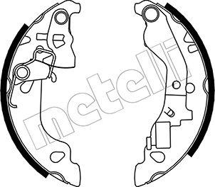 Metelli 53-0079Y - Комплект тормозных колодок, барабанные autospares.lv