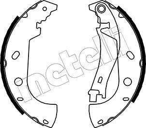 Metelli 53-0075 - Комплект тормозных колодок, барабанные autospares.lv