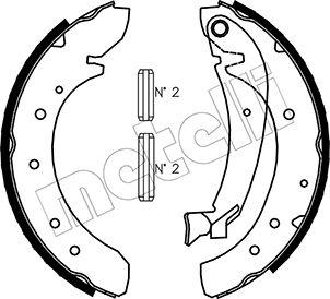 Metelli 53-0073 - Комплект тормозных колодок, барабанные autospares.lv