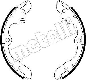 Metelli 53-0199 - Комплект тормозных колодок, барабанные autospares.lv