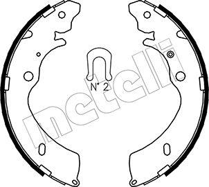 Metelli 53-0194 - Комплект тормозных колодок, барабанные autospares.lv