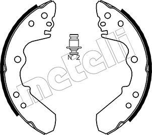 Metelli 53-0192 - Комплект тормозных колодок, барабанные autospares.lv