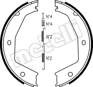 Metelli 53-0197K - Комплект тормозов, ручник, парковка autospares.lv