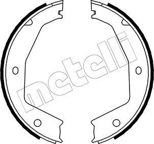 Metelli 53-0197 - Комплект тормозов, ручник, парковка autospares.lv