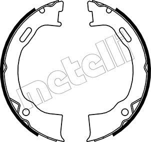 Metelli 53-0146 - Комплект тормозов, ручник, парковка autospares.lv