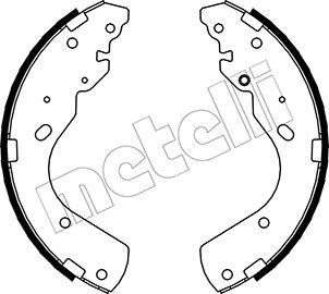 Metelli 53-0143 - Комплект тормозных колодок, барабанные autospares.lv