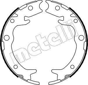 Metelli 53-0159 - Комплект тормозов, ручник, парковка autospares.lv