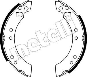 Metelli 53-0103 - Комплект тормозных колодок, барабанные autospares.lv