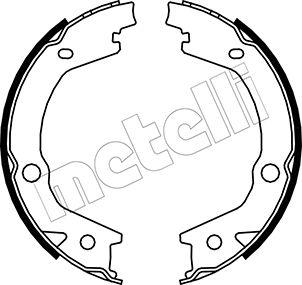 Metelli 53-0184 - Комплект тормозов, ручник, парковка autospares.lv