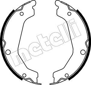 Metelli 53-0183 - Комплект тормозов, ручник, парковка autospares.lv