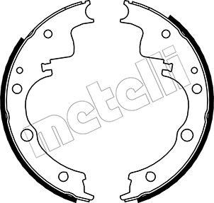 Metelli 53-0139 - Комплект тормозных колодок, барабанные autospares.lv