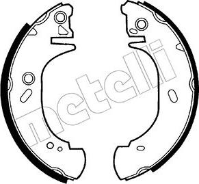 Metelli 53-0127 - Комплект тормозных колодок, барабанные autospares.lv