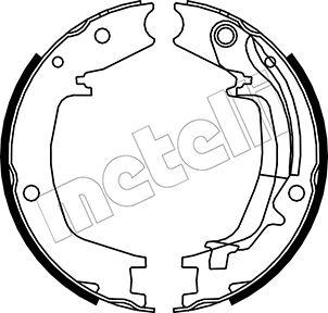 Metelli 53-0179Y - Комплект тормозов, ручник, парковка autospares.lv