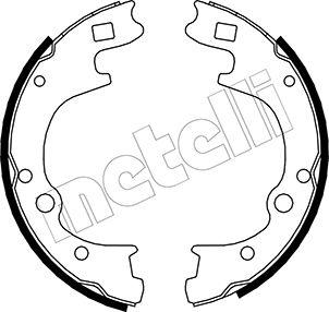 Metelli 53-0174 - Комплект тормозных колодок, барабанные autospares.lv