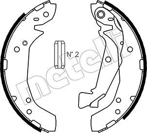 Metelli 53-0175 - Комплект тормозных колодок, барабанные autospares.lv