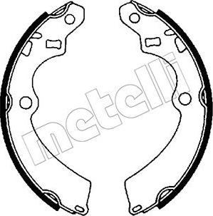 Metelli 53-0394 - Комплект тормозных колодок, барабанные autospares.lv