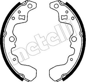 Metelli 53-0391 - Комплект тормозных колодок, барабанные autospares.lv