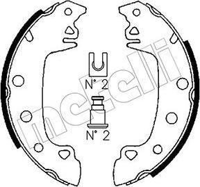 Metelli 53-0340 - Комплект тормозных колодок, барабанные autospares.lv