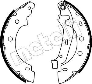 Metelli 53-0355 - Комплект тормозных колодок, барабанные autospares.lv