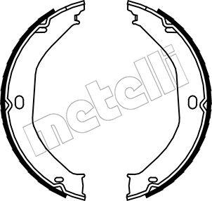 Metelli 53-0360 - Комплект тормозов, ручник, парковка autospares.lv