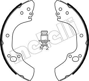 Metelli 53-0312 - Комплект тормозных колодок, барабанные autospares.lv