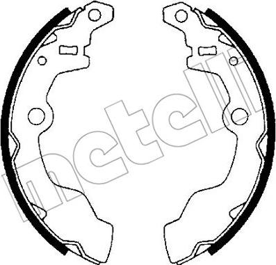 Metelli 53-0380 - Комплект тормозных колодок, барабанные autospares.lv