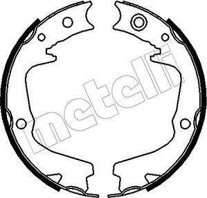 Metelli 53-0387 - Комплект тормозов, ручник, парковка autospares.lv