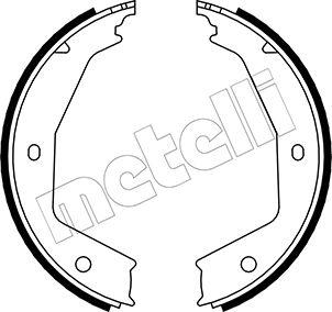 Metelli 53-0331 - Комплект тормозов, ручник, парковка autospares.lv