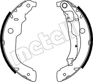 Metelli 53-0333 - Комплект тормозных колодок, барабанные autospares.lv