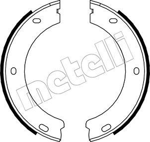 Metelli 53-0325 - Комплект тормозов, ручник, парковка autospares.lv