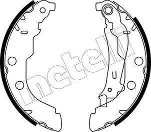 Metelli 53-0326 - Комплект тормозных колодок, барабанные autospares.lv