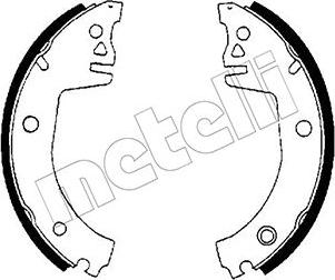 Metelli 53-0378 - Комплект тормозных колодок, барабанные autospares.lv