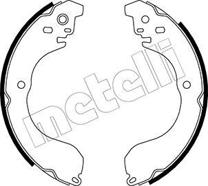 Metelli 53-0296 - Комплект тормозных колодок, барабанные autospares.lv