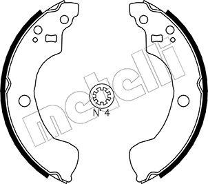 Metelli 53-0292 - Комплект тормозных колодок, барабанные autospares.lv