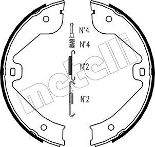 Metelli 53-0244K - Комплект тормозов, ручник, парковка autospares.lv