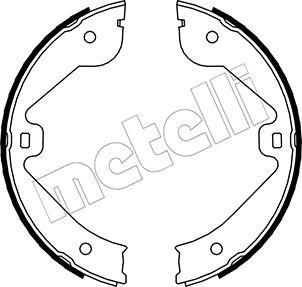 Metelli 53-0244 - Комплект тормозов, ручник, парковка autospares.lv