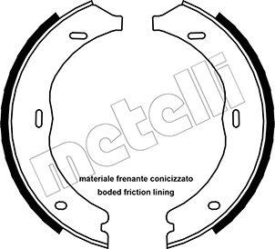 Metelli 53-0248 - Комплект тормозов, ручник, парковка autospares.lv