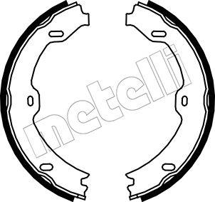 Metelli 53-0243 - Комплект тормозов, ручник, парковка autospares.lv