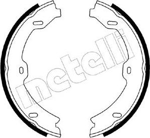 Metelli 53-0247 - Комплект тормозов, ручник, парковка autospares.lv